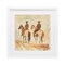 Stupell Industries Western Watercolor Cowboys Left Framed Print Under Glass, design by Petal Prints Design
